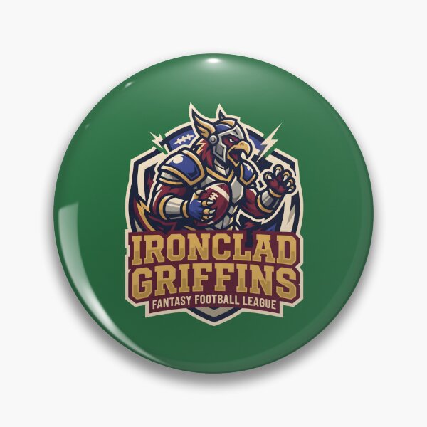 Item preview, Ironclad Griffins Fantasy Football League Crest. designed and sold by MyHappyArtShop.