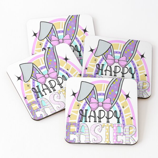 Item preview, Happy Easter Bunny Rabbit Face Funny Easter Day Rainbow  designed and sold by Copelneon.