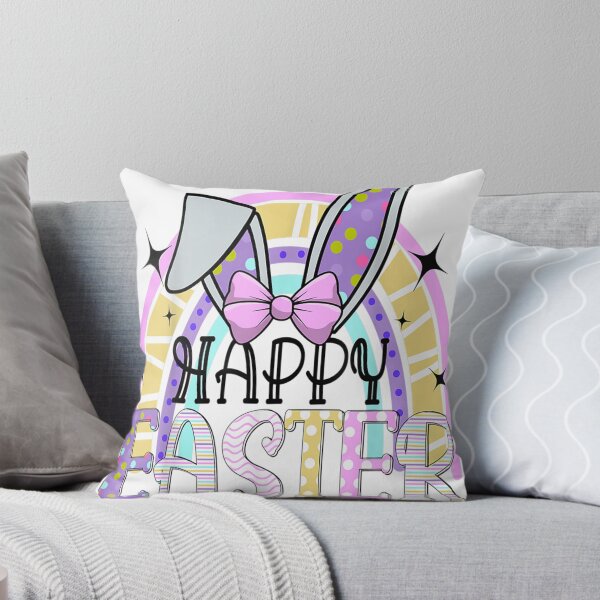 Item preview, Happy Easter Bunny Rabbit Face Funny Easter Day Rainbow  designed and sold by Copelneon.