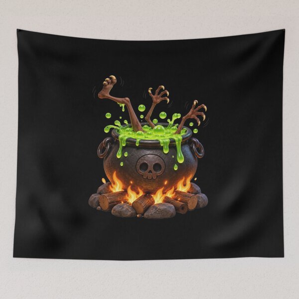 Item preview, Spooky Cauldron Monster designed and sold by litleelseart.