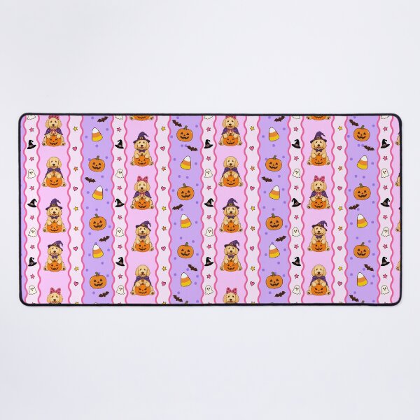 Item preview, Cute Golden Retriever Halloween | Witch Hat Dog, Pumpkin & Pink Spooky Design designed and sold by Uniquememorable.