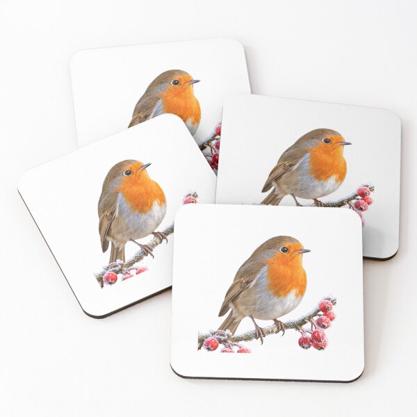 Item preview, European Robin Judging You From a Frosty Branch designed and sold by Helt-enkelt.
