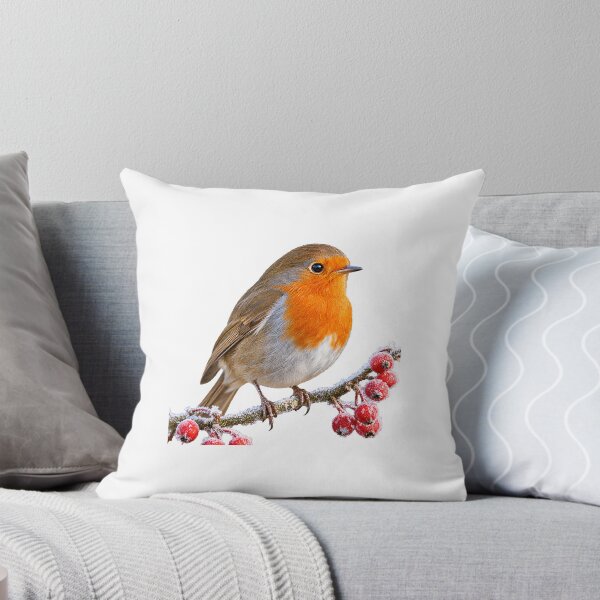Item preview, European Robin Judging You From a Frosty Branch designed and sold by Helt-enkelt.