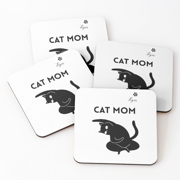 Item preview, Personalized cat shirt and other products, completely customized – Cat Mom, cat lover designed and sold by Katja LebenFreude.
