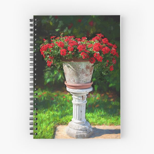 Item preview, Verbena, Red Verbena on Pedestal  designed and sold by RichFrancoCars.