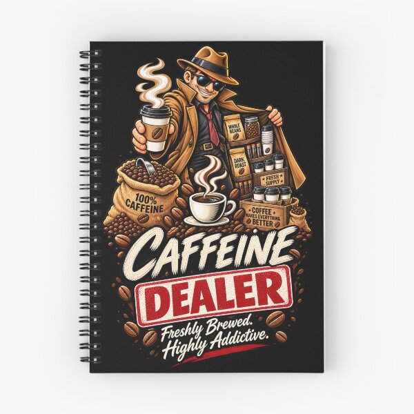 Item preview, Caffeine Dealer Coffee Humor designed and sold by Take It Literally.