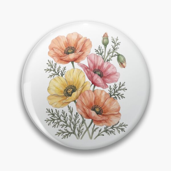 Item preview, Classic Poppy Flower Graphic - Wildflower Botanical Nature - Vintage Cottagecore Garden Style Top - Bloom Gift  designed and sold by DesignDenDo ⭐⭐⭐⭐⭐.