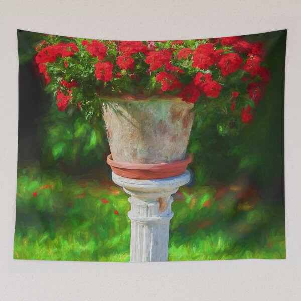Item preview,  Verbena, Red Verbena on Pedestal  designed and sold by RichFrancoCars.