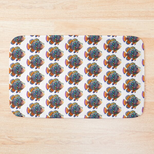 Item preview, Mandarinfish – Vivid Psychedelic Reef Portrait designed and sold by Helt-enkelt.