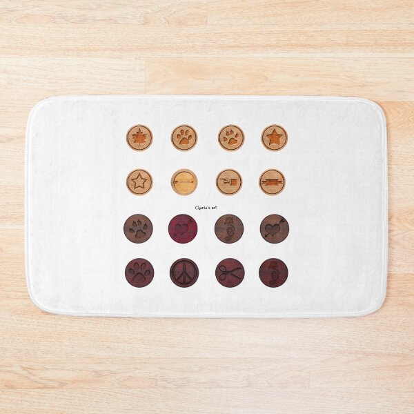 Item preview, Wood Carved Rounds Sticker Magnet Sheet By Cherie designed and sold by DekorStyle.