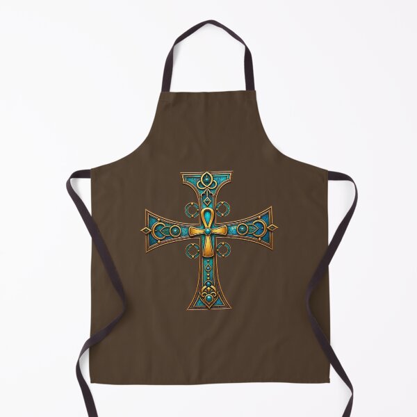 Aperçu de l'œuvre Motif complexe de croix égyptienne symbolisant la spiritualité africaine créée et vendue par 'VARI'.
