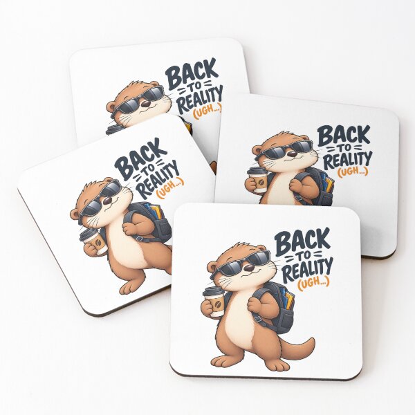 Item preview, Funny Otter Meme Collection - Back To Reality Otter Meme Cartoon -Relatable Adult Humor designed and sold by MiraLumeStudio.
