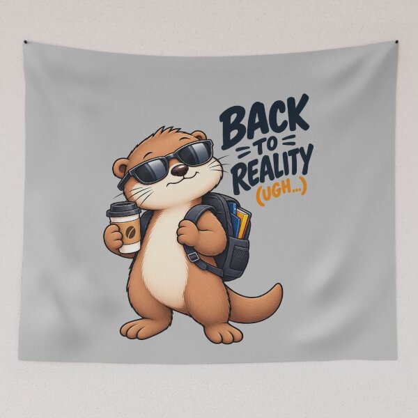 Item preview, Funny Otter Meme Collection - Back To Reality Otter Meme Cartoon -Relatable Adult Humor designed and sold by MiraLumeStudio.