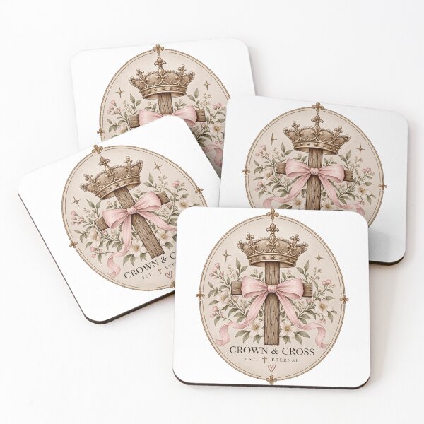 Item preview, crown and cross designs pretty pink pastel bow designed and sold by OCD_JESSICA.