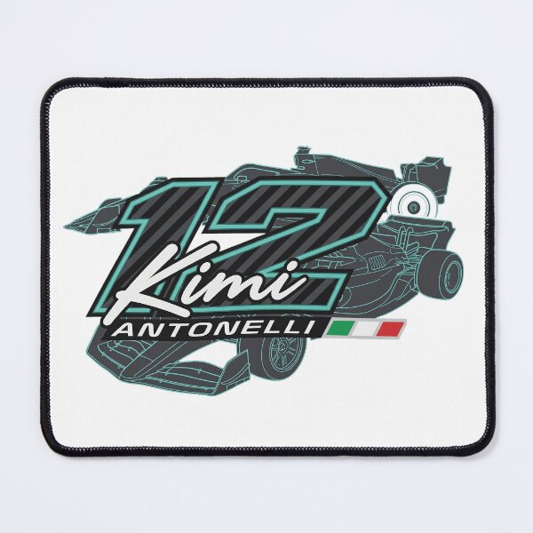 Item preview, Kimi Antonelli 12 Formula Racing Driver Italian Flag designed and sold by PhotoArtMC.