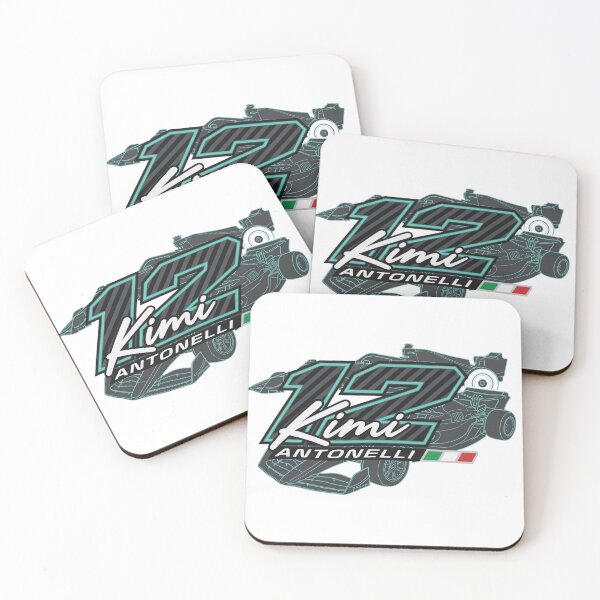 Item preview, Kimi Antonelli 12 Formula Racing Driver Italian Flag designed and sold by PhotoArtMC.