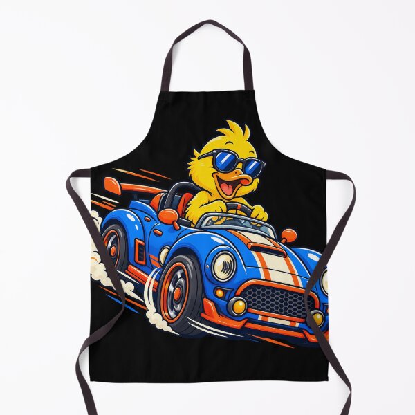 Item preview, Fast Blue Race Car Driven By Cool Duck designed and sold by InfiniEmotion.