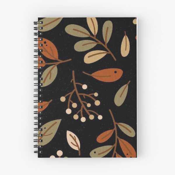 Item preview, Dark Neutral Autumn Foliage and Berries Pattern — Boho Fall Botanical Leaves designed and sold by LYAN-STORE.