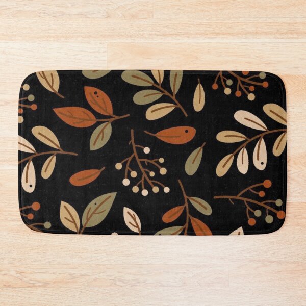 Item preview, Dark Neutral Autumn Foliage and Berries Pattern — Boho Fall Botanical Leaves designed and sold by LYAN-STORE.