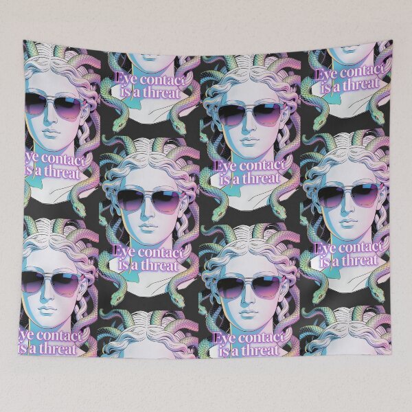 Item preview, Medusa Eye Contact Is A Threat Sunglasses designed and sold by GodsMonsterss.