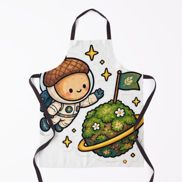 Item preview, Acorn Astronaut – Whimsical Cosmic Garden Sticker designed and sold by denybz.