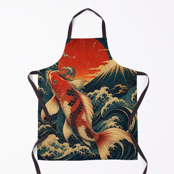 Item preview, Japanese Koi Fish Ukiyo-e Great Wave designed and sold by creativerooney.