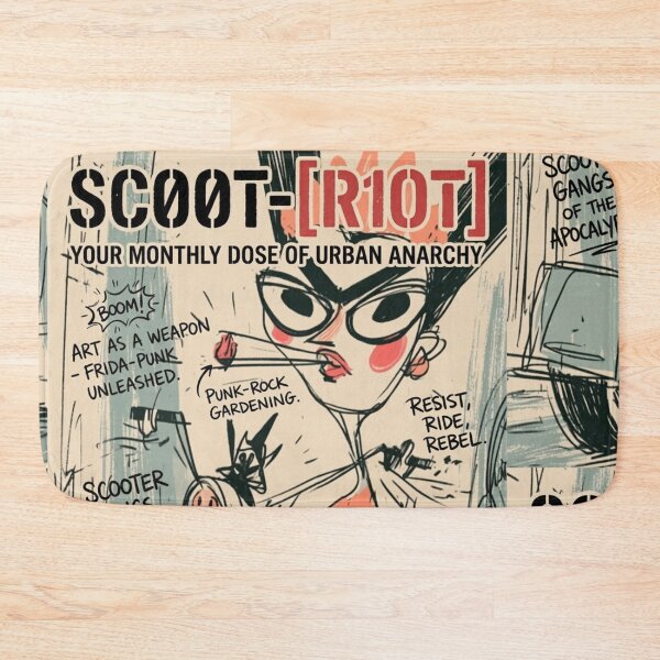 Item preview, Scoot‑Riot Momentum: The Urban Anarchy Rider Running Full Street‑Lore Drift designed and sold by Print Fiction.