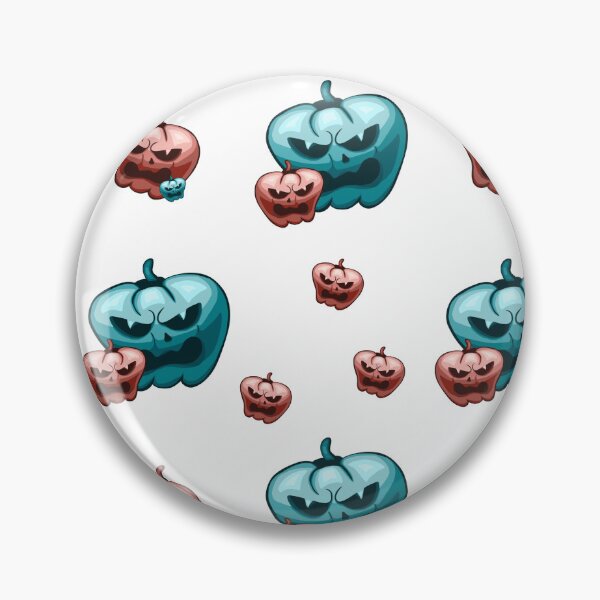Item preview, Creepy Teal and Pink Evil Pumpkins Pattern — Spooky Halloween Jack O Lanterns designed and sold by LYAN-STORE.