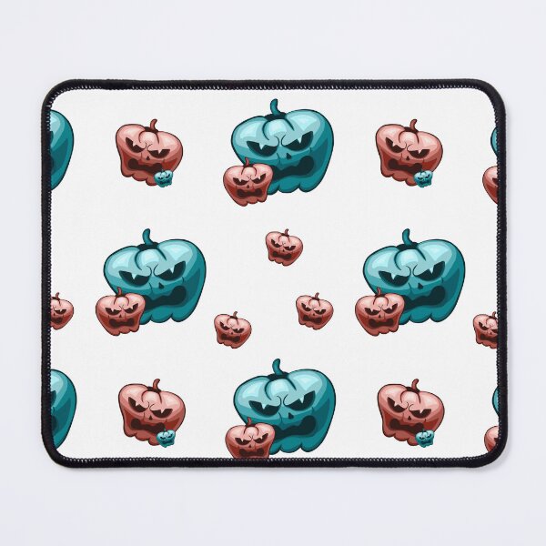 Item preview, Creepy Teal and Pink Evil Pumpkins Pattern — Spooky Halloween Jack O Lanterns designed and sold by LYAN-STORE.