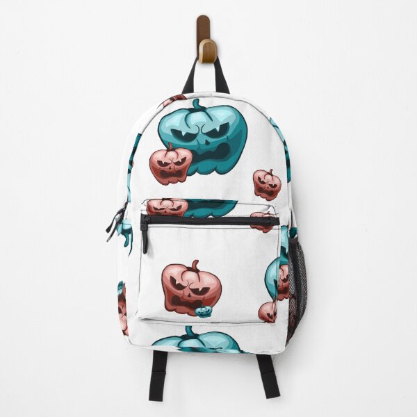 Item preview, Creepy Teal and Pink Evil Pumpkins Pattern — Spooky Halloween Jack O Lanterns designed and sold by LYAN-STORE.