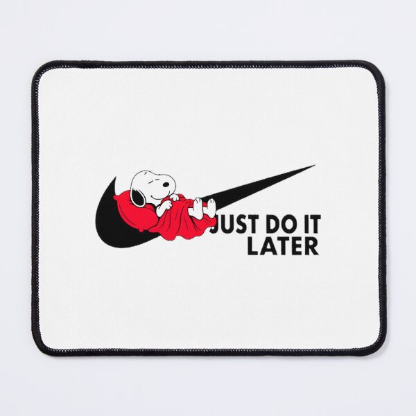 Item preview, Lazy Snoopy Illustration with Just Do It Later Quote designed and sold by Trendy Tee.