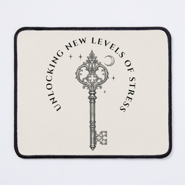 Item preview, Unlocking New Levels of Stress Vintage Key - Dark Academia designed and sold by Tekkerz.