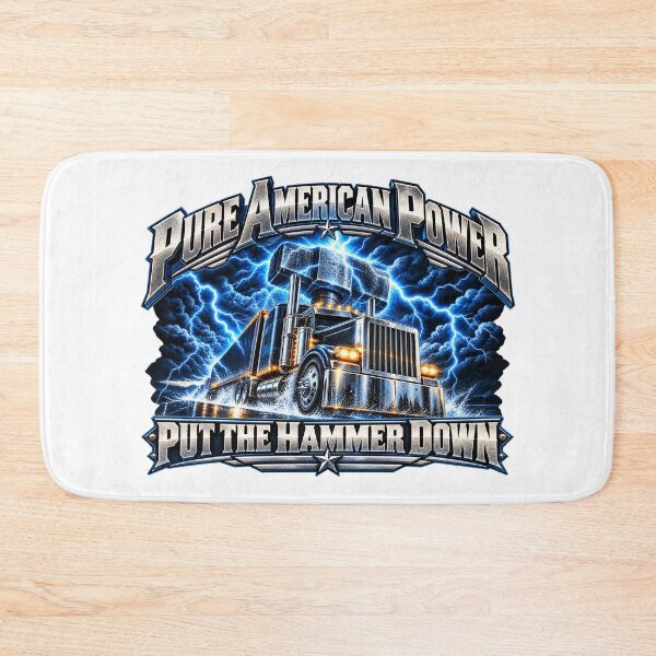 Item preview, Pure American Power | Put The Hammer Down | Lightning Sledgehammer Truck Art designed and sold by NomadForge.