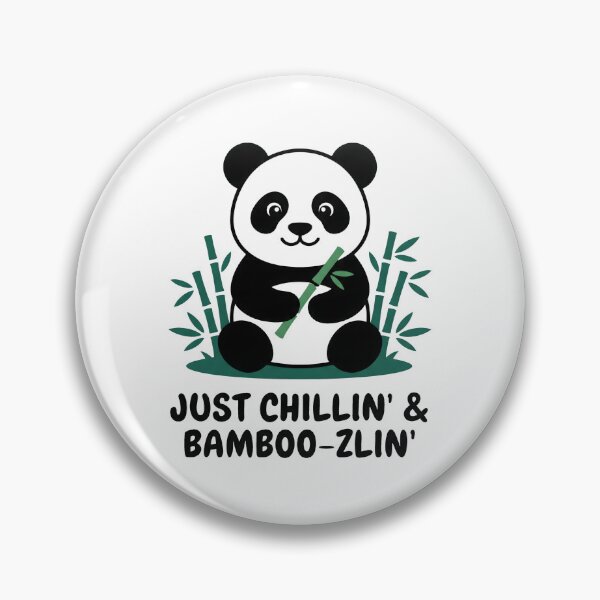 Item preview, Cute Panda Just Chillin and Bamboo. designed and sold by MyHappyArtShop.