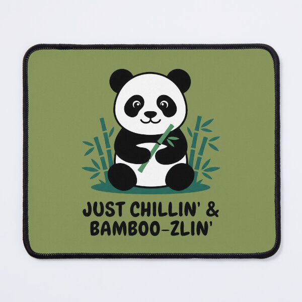 Item preview, Cute Panda Just Chillin and Bamboo. designed and sold by MyHappyArtShop.