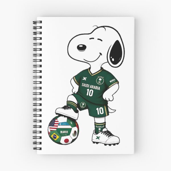 Item preview, Funny Snoopy Soccer Player Design Celebrating Saudi Arabia World Cup Team designed and sold by Trendy Tee.