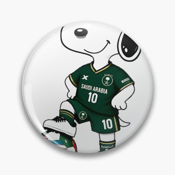 Item preview, Funny Snoopy Soccer Player Design Celebrating Saudi Arabia World Cup Team designed and sold by Trendy Tee.