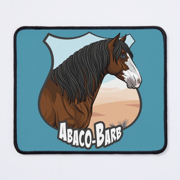 Item preview, The head of the Abaco Barb horse, a coat of arms and a landscape designed and sold by Cheval-de-coeur.