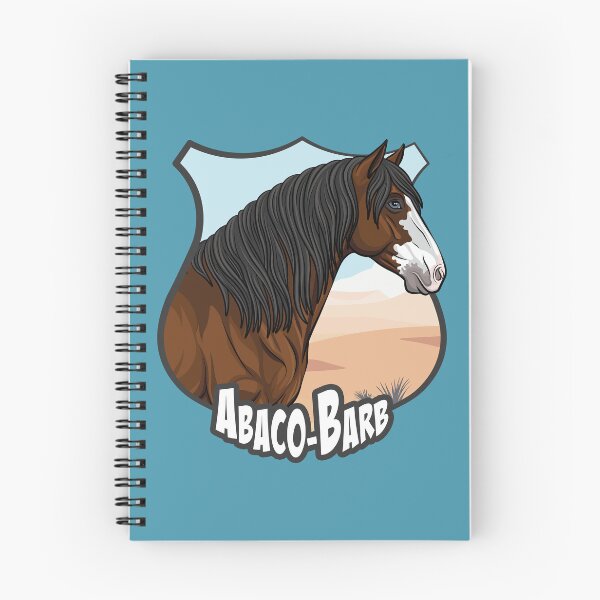 Item preview, The head of the Abaco Barb horse, a coat of arms and a landscape designed and sold by Cheval-de-coeur.