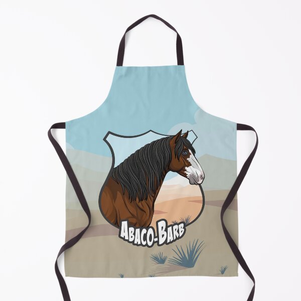 Item preview, The head of the Abaco Barb horse, a coat of arms and a landscape designed and sold by Cheval-de-coeur.