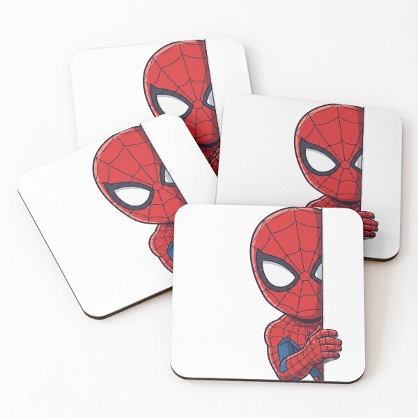 Item preview, Peeking Superhero Chibi Web Hero Cute Wall Peek Design designed and sold by MAXIZPRINT.