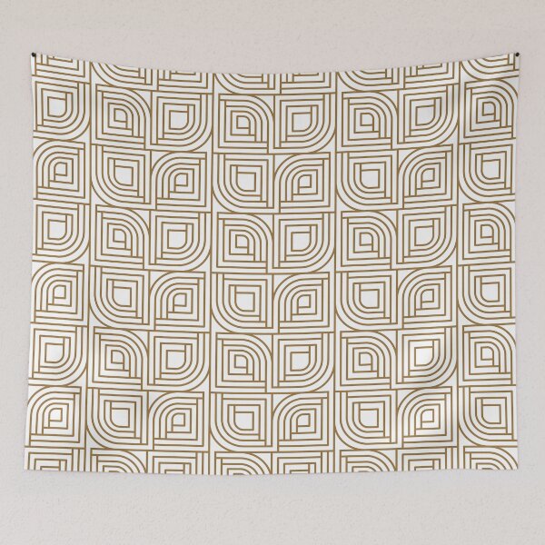 Item preview, Modern Gold Art Deco Seamless Line Pattern designed and sold by Vinegarice.
