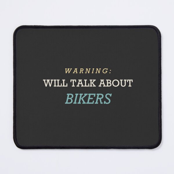 Item preview, Warning: Will Talk About Bikers - Motorcycle designed and sold by RetroThreadWorks.
