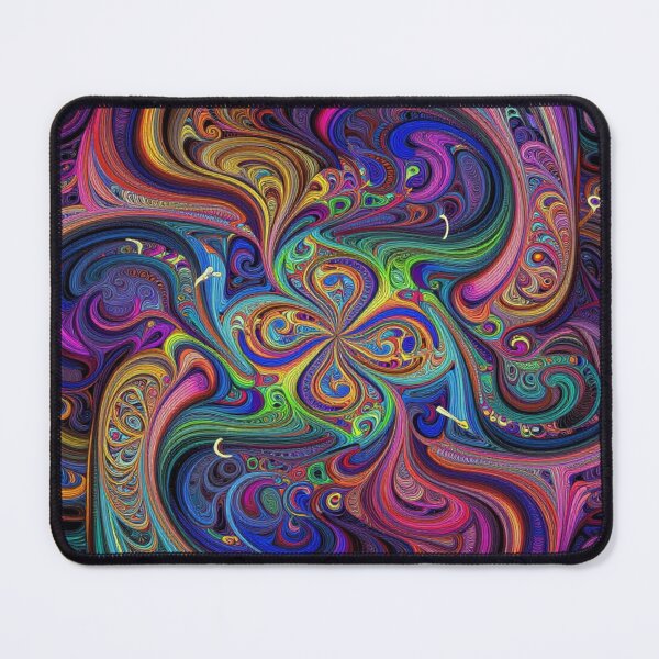 Item preview, Vibrant Fractal Fantasy Art inspired by Julie Bell with glowing energy and mystical color power designed and sold by FotoworldEdel.
