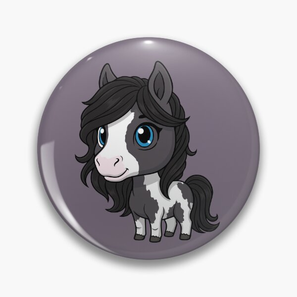 Item preview, A chibi-style drawing of the Abaco Barb horse designed and sold by Cheval-de-coeur.
