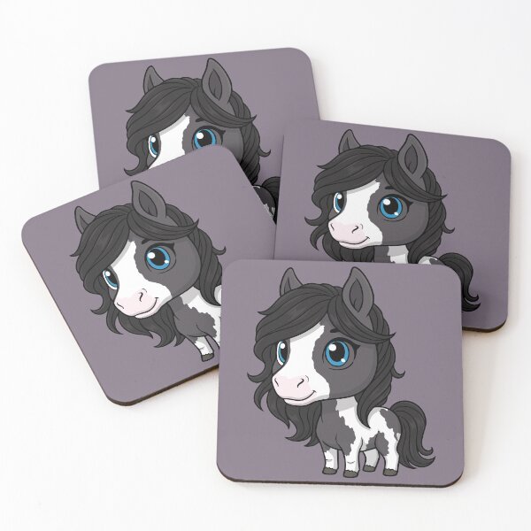 Item preview, A chibi-style drawing of the Abaco Barb horse designed and sold by Cheval-de-coeur.