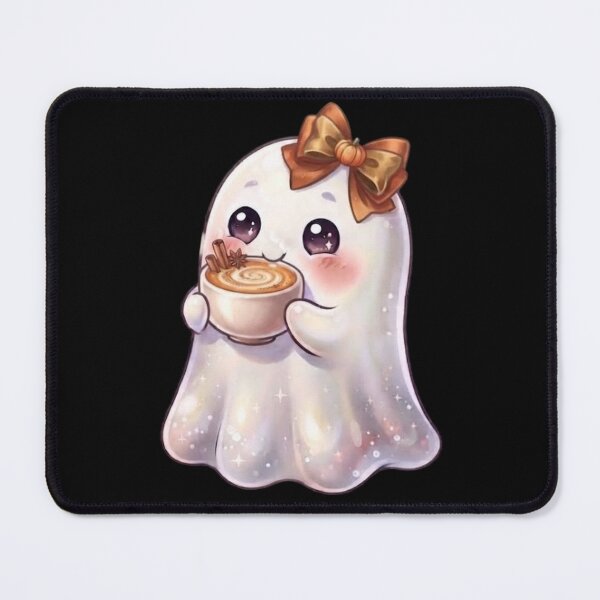 Item preview, Pumpkin Spice Cute Kawaii Ghost Design / Halloween / Cafe / Orange / Ghosts / Foodie / Drinks / T-shirts, mugs, stickers, phone case, hardcover journal poster designed and sold by TeenLake.