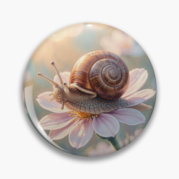 Item preview,  Delicate Snail on Pink Blossom in Soft Pastel Dreamlight designed and sold by FotoworldEdel.