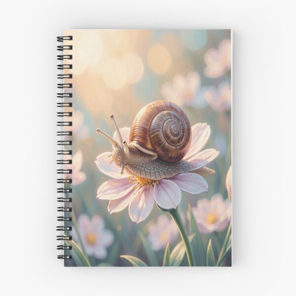 Item preview,  Delicate Snail on Pink Blossom in Soft Pastel Dreamlight designed and sold by FotoworldEdel.