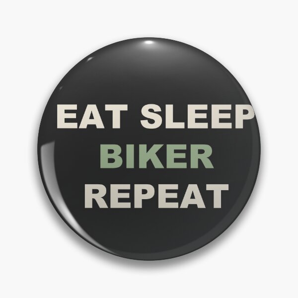 Item preview, Eat Sleep Biker Repeat - Motorcycle designed and sold by RetroThreadWorks.